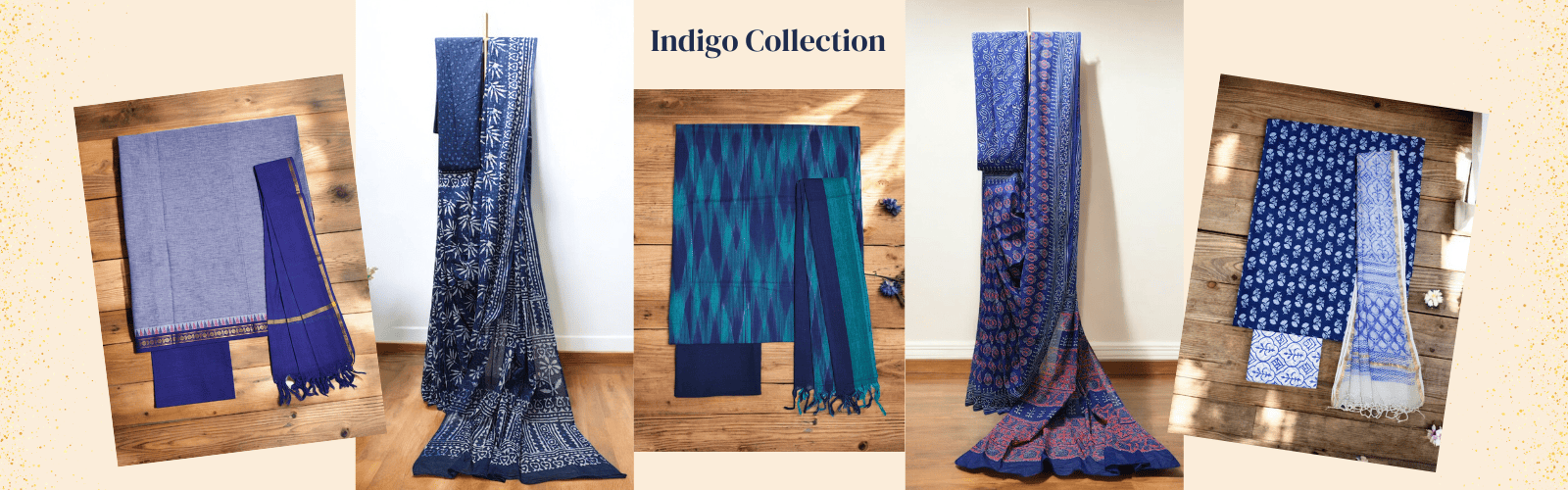 Indigo Dress Material Suit Saree