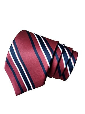 Burgundy & Navy Blue Striped Necktie Burgundy & Navy Blue Striped Necktie