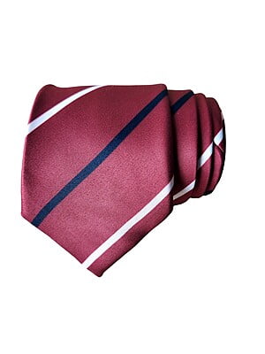 Burgundy Striped Necktie Burgundy Striped Necktie