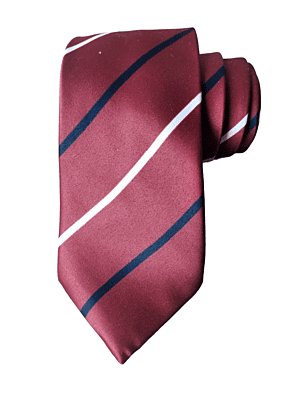 Burgundy Striped Necktie Burgundy Striped Necktie