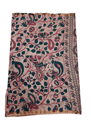 Kalamkari Print Saree with Running Blouse Kalamkari Print Saree with Running Blouse