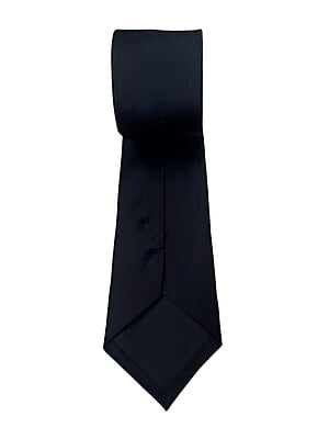 Black Solid Microfiber Necktie Black Solid Microfiber Necktie