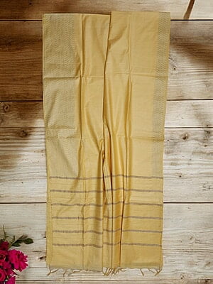 Yellow Woven Kota Silk Saree with Running Blouse Yellow Woven Kota Silk Saree with Running Blouse