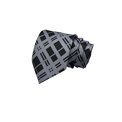 Black & Grey Checks Necktie