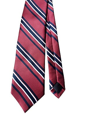 Burgundy & Navy Blue Striped Necktie Burgundy & Navy Blue Striped Necktie