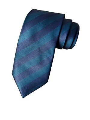 Green & Blue Striped Necktie Green & Blue Striped Necktie