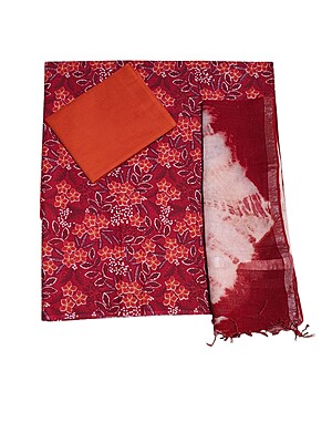 Madhubani Unstitched Salwar Suit Dress Material with Dupatta Madhubani Unstitched Salwar Suit Dress Material with Dupatta