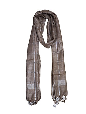 Beige Cotton Silk Silver Zari Dupatta Beige Cotton Silk Silver Zari Dupatta