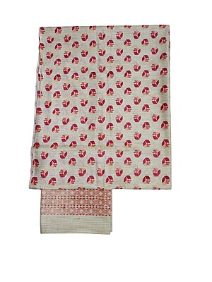 Pink & Orange Unstitched Batik Print Cotton Salwar Suit Dress Material with Dupatta Pink & Orange Unstitched Batik Print Cotton Salwar Suit Dress Material with Dupatta