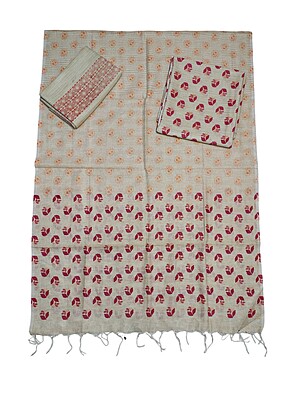 Pink & Orange Unstitched Batik Print Cotton Salwar Suit Dress Material with Dupatta Pink & Orange Unstitched Batik Print Cotton Salwar Suit Dress Material with Dupatta