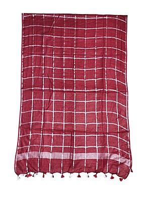 Maroon Cotton Silk Silver Zari Dupatta Maroon Cotton Silk Silver Zari Dupatta