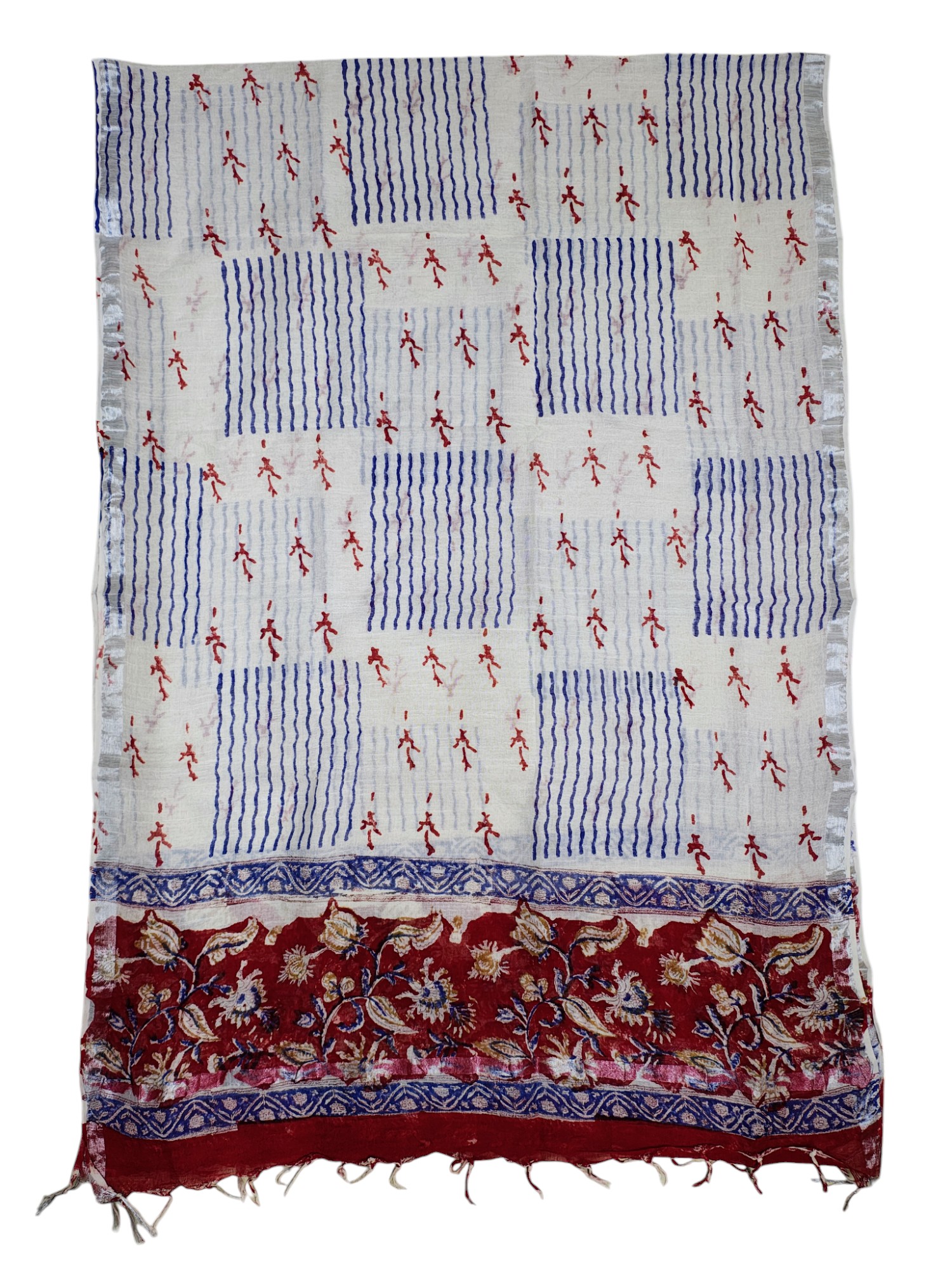 Maroon Sanganeri block Print Cotton Unstitched Salwar Suit Set with Linen Dupatta Maroon Sanganeri block Print Cotton Unstitched Salwar Suit Set with Linen Dupatta