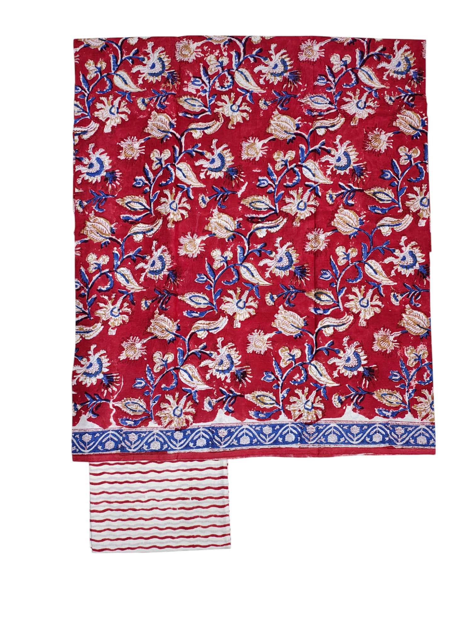 Maroon Sanganeri block Print Cotton Unstitched Salwar Suit Set with Linen Dupatta Maroon Sanganeri block Print Cotton Unstitched Salwar Suit Set with Linen Dupatta