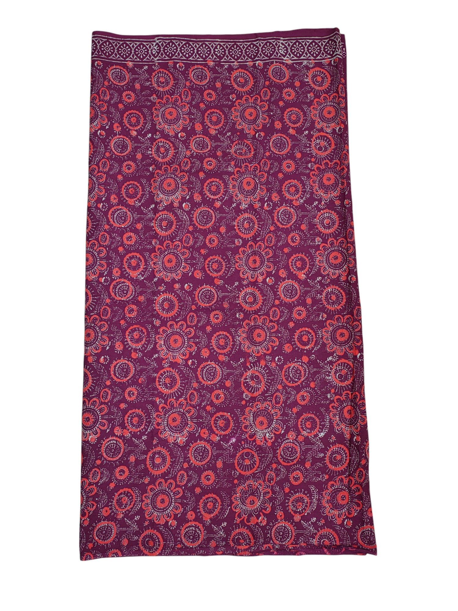 Wine Ajrakh Print Cotton Unstitched Salwar Suit Set with Linen Dupatta for Women Wine Ajrakh Print Cotton Unstitched Salwar Suit Set with Linen Dupatta for Women