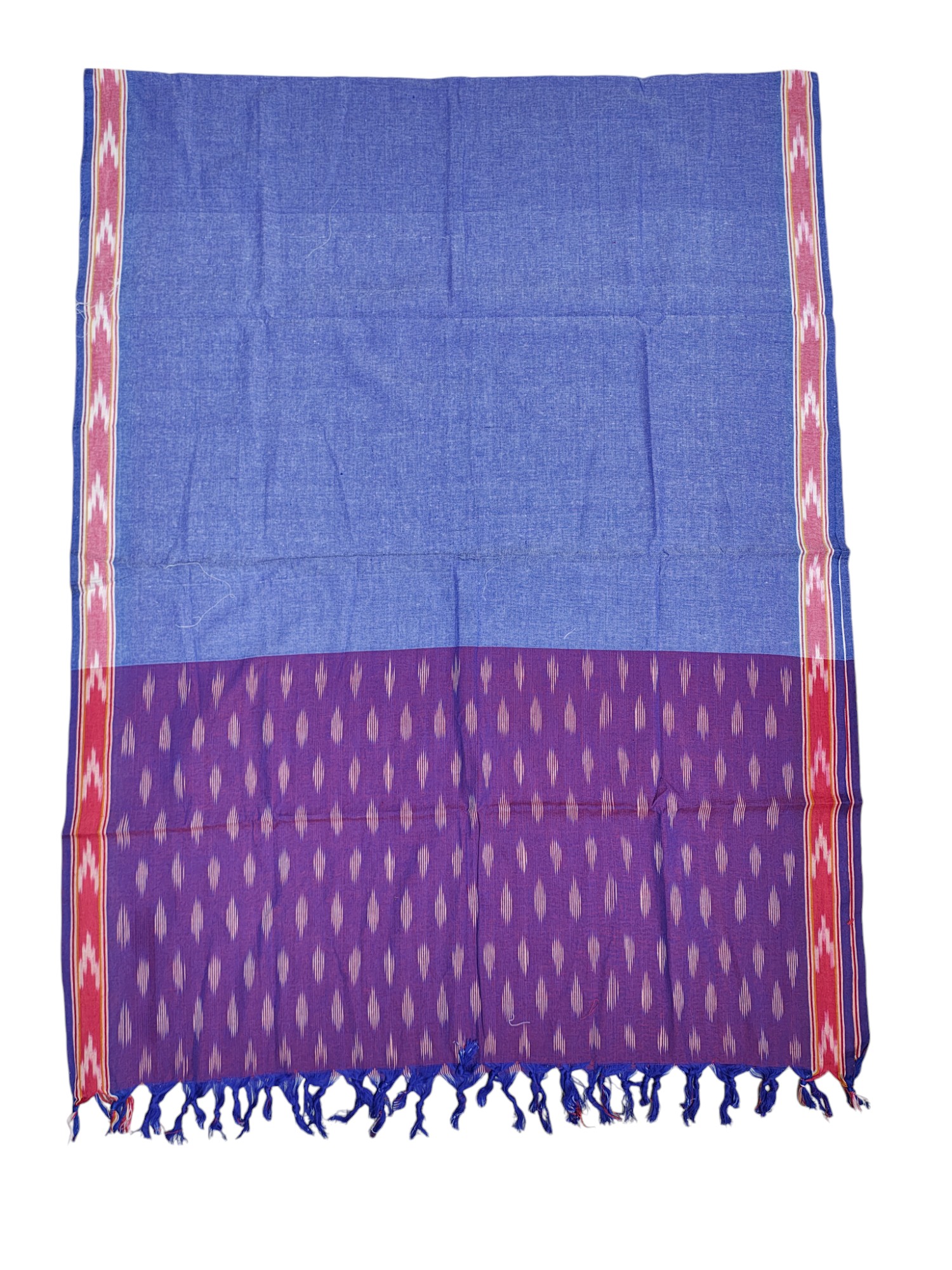 Purple Pure Cotton Ikkat Unstitched Salwar Suit Set with Dupatta Purple Pure Cotton Ikkat Unstitched Salwar Suit Set with Dupatta
