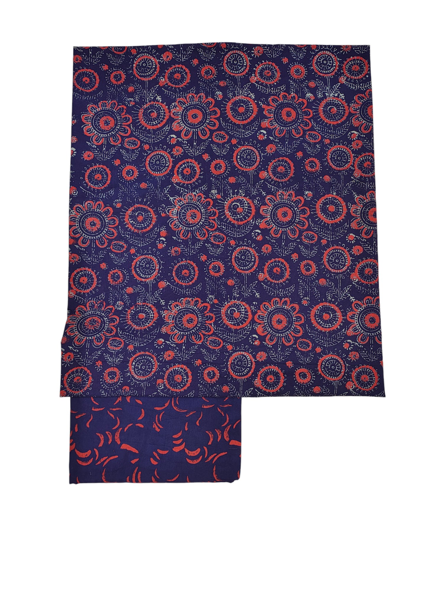Purple Ajrakh Print Cotton Unstitched Salwar Suit Set with Linen Dupatta Purple Ajrakh Print Cotton Unstitched Salwar Suit Set with Linen Dupatta