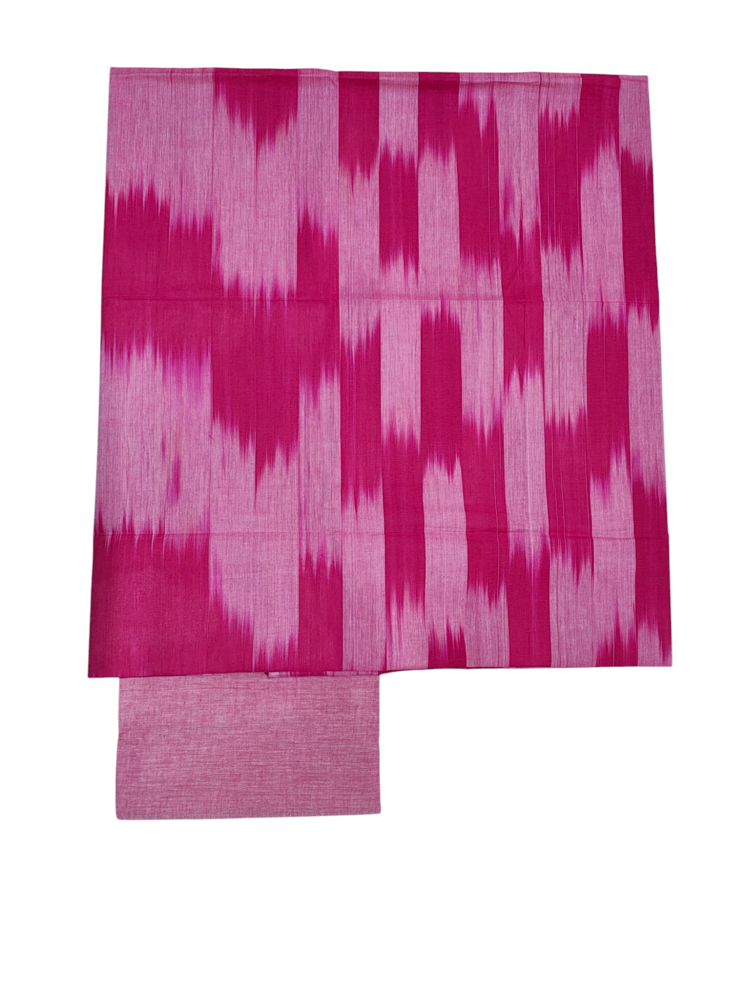 Pink Pochampally Ikkat Cotton Dress Material for women Pink Pochampally Ikkat Cotton Dress Material for women