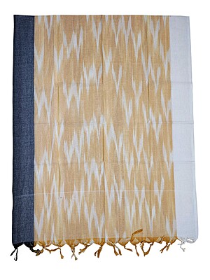 Beige Ikkat Cotton Unstitched Salwar Suit Dress Material with Dupatta Beige Ikkat Cotton Unstitched Salwar Suit Dress Material with Dupatta