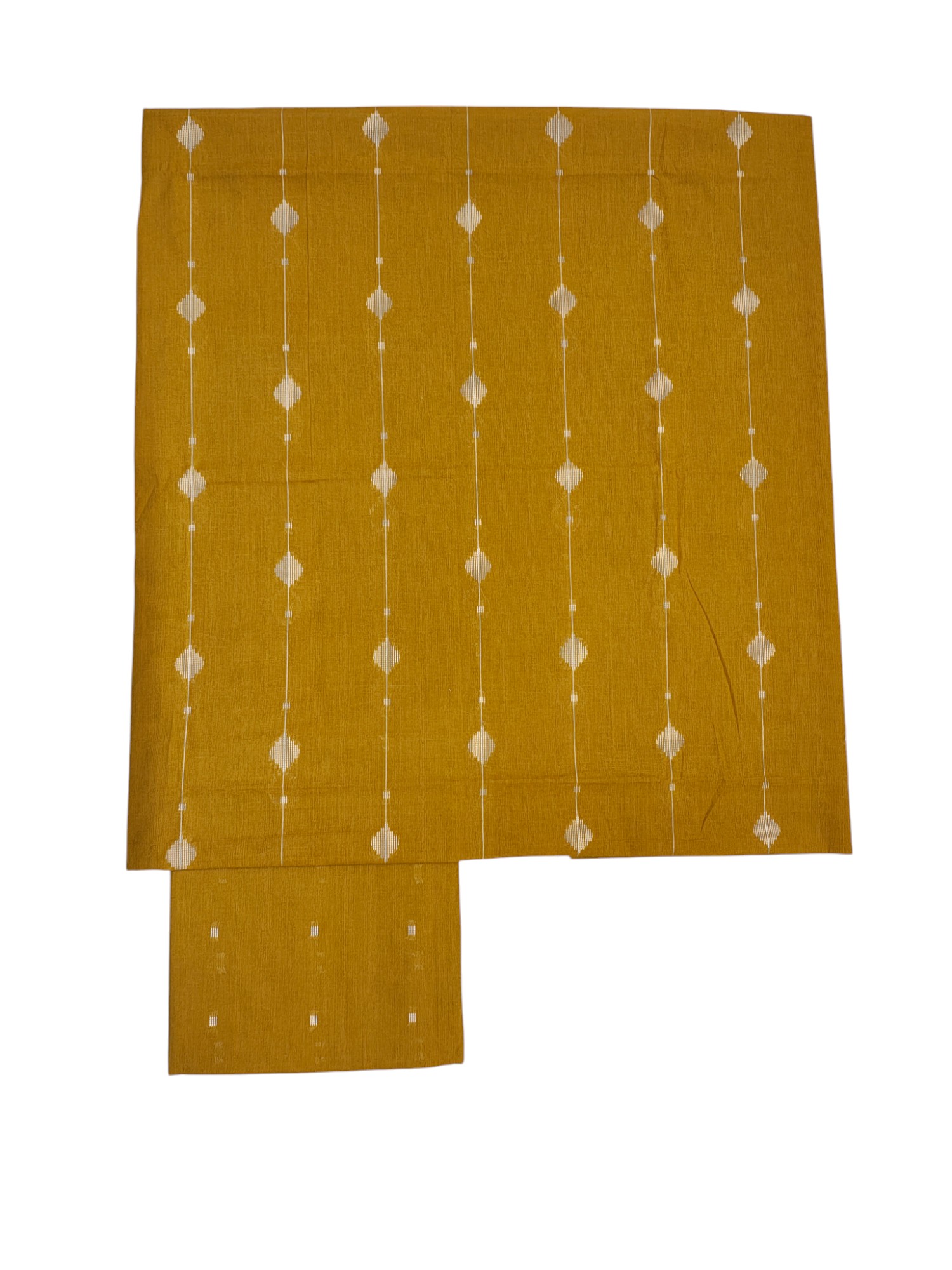 Mustard Mangalagiri Cotton Unstitched Salwar Suit Set with Dupatta for Women Mustard Mangalagiri Cotton Unstitched Salwar Suit Set with Dupatta for Women