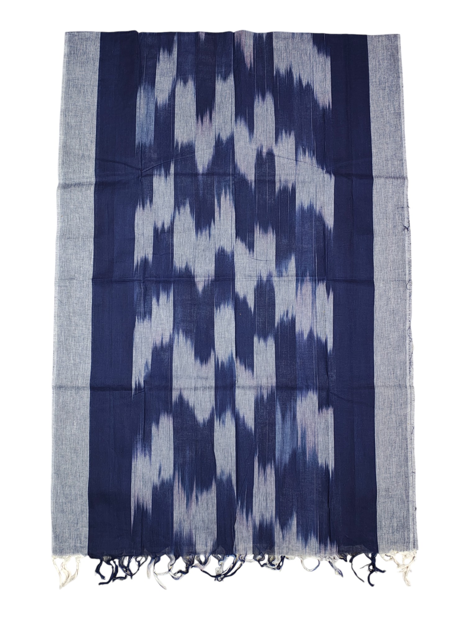 NavyBlue Ikkat Cotton Unstitched Salwar Suit Dress Material with Dupatta NavyBlue Ikkat Cotton Unstitched Salwar Suit Dress Material with Dupatta