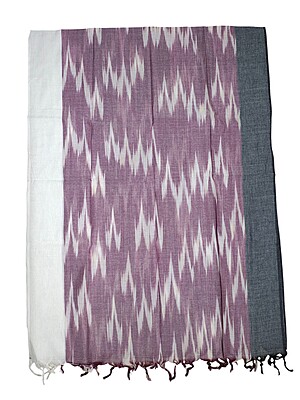 Plum Ikkat Unstitched Salwar Suit Dress Material with Dupatta Plum Ikkat Unstitched Salwar Suit Dress Material with Dupatta