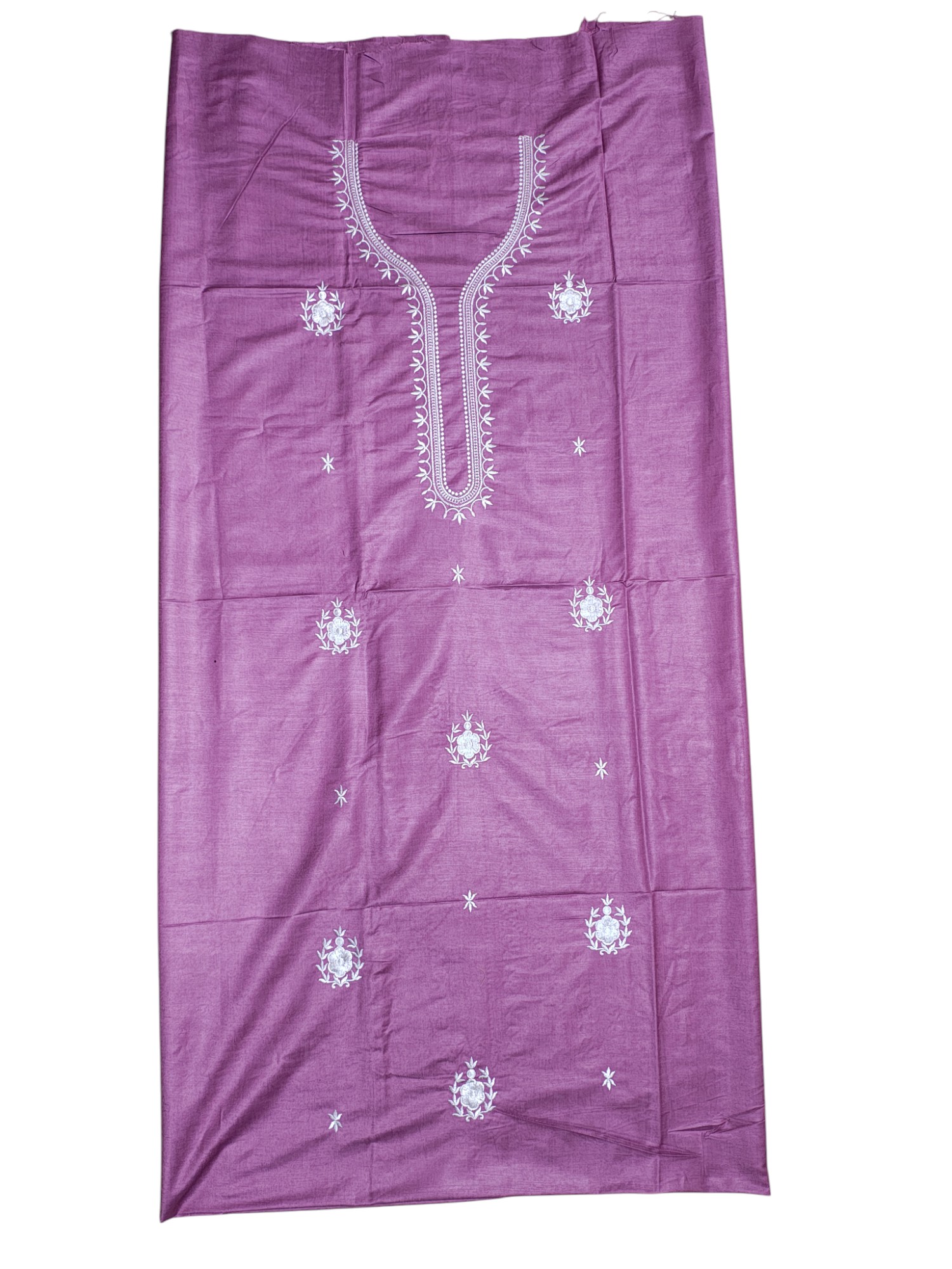 Plum Embroidery Unstitched Salwar Suit Set with Dupatta Plum Embroidery Unstitched Salwar Suit Set with Dupatta
