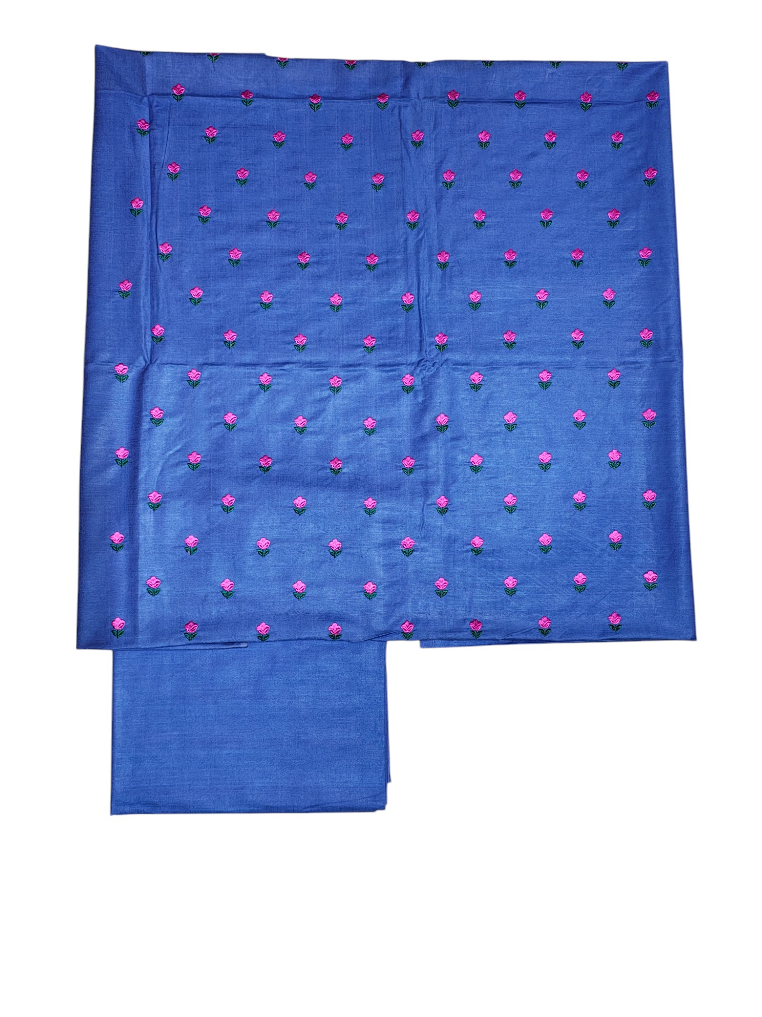Blue Embroidery Unstitched Salwar Suit Set with Dupatta Blue Embroidery Unstitched Salwar Suit Set with Dupatta