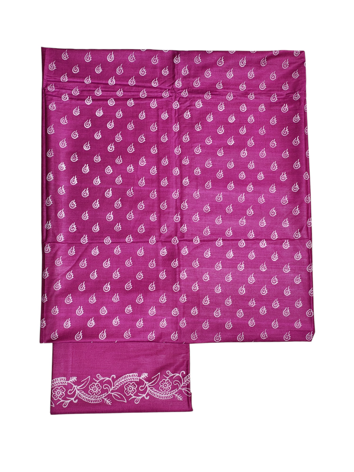 Batik Print Dark Pink Unstitched Katan Silk Salwar Suit Dress Material with Dupatta Batik Print Dark Pink Unstitched Katan Silk Salwar Suit Dress Material with Dupatta