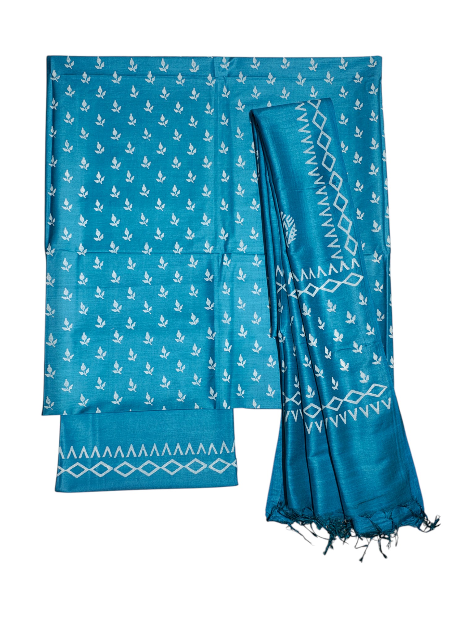 Firoza Unstitched Batik Print Silk Salwar Suit Dress Material with Dupatta Firoza Unstitched Batik Print Silk Salwar Suit Dress Material with Dupatta