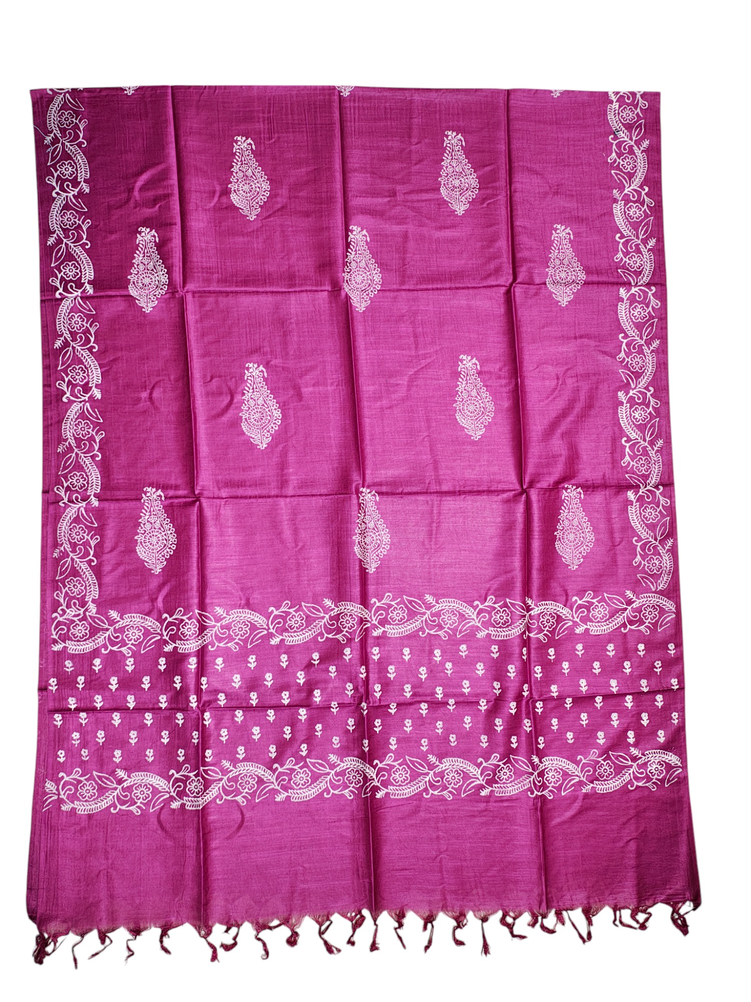 Block Print Dark Pink Unstitched Katan Silk Salwar Suit Dress Material with Dupatta Block Print Dark Pink Unstitched Katan Silk Salwar Suit Dress Material with Dupatta