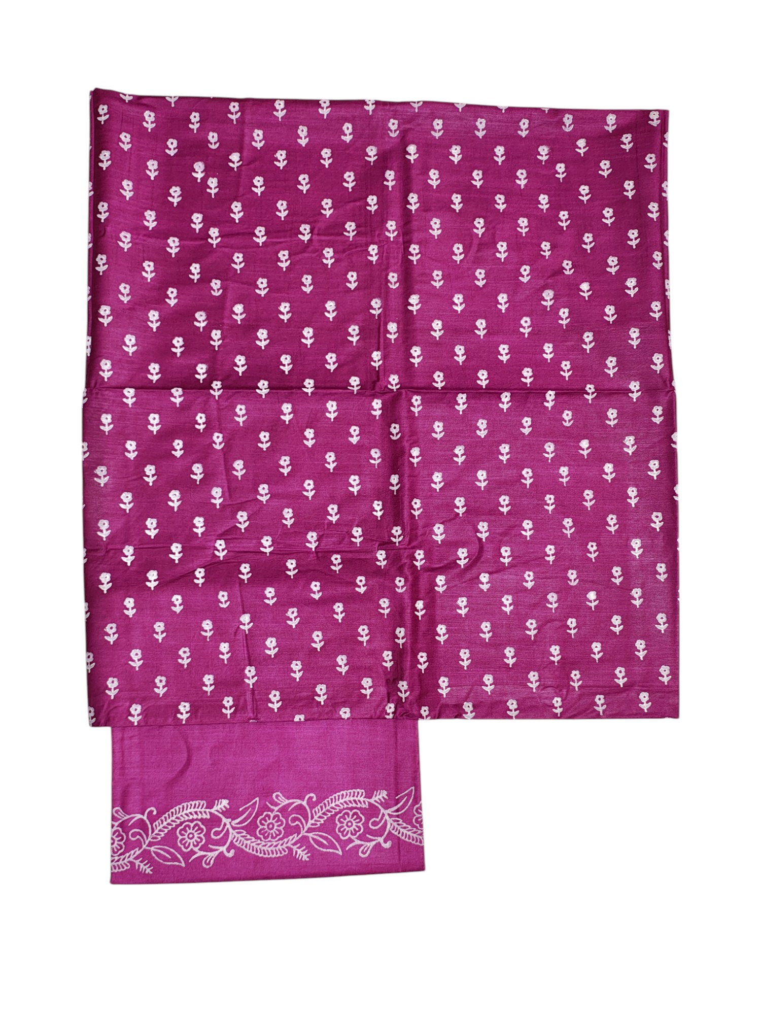 Block Print Dark Pink Unstitched Katan Silk Salwar Suit Dress Material with Dupatta Block Print Dark Pink Unstitched Katan Silk Salwar Suit Dress Material with Dupatta