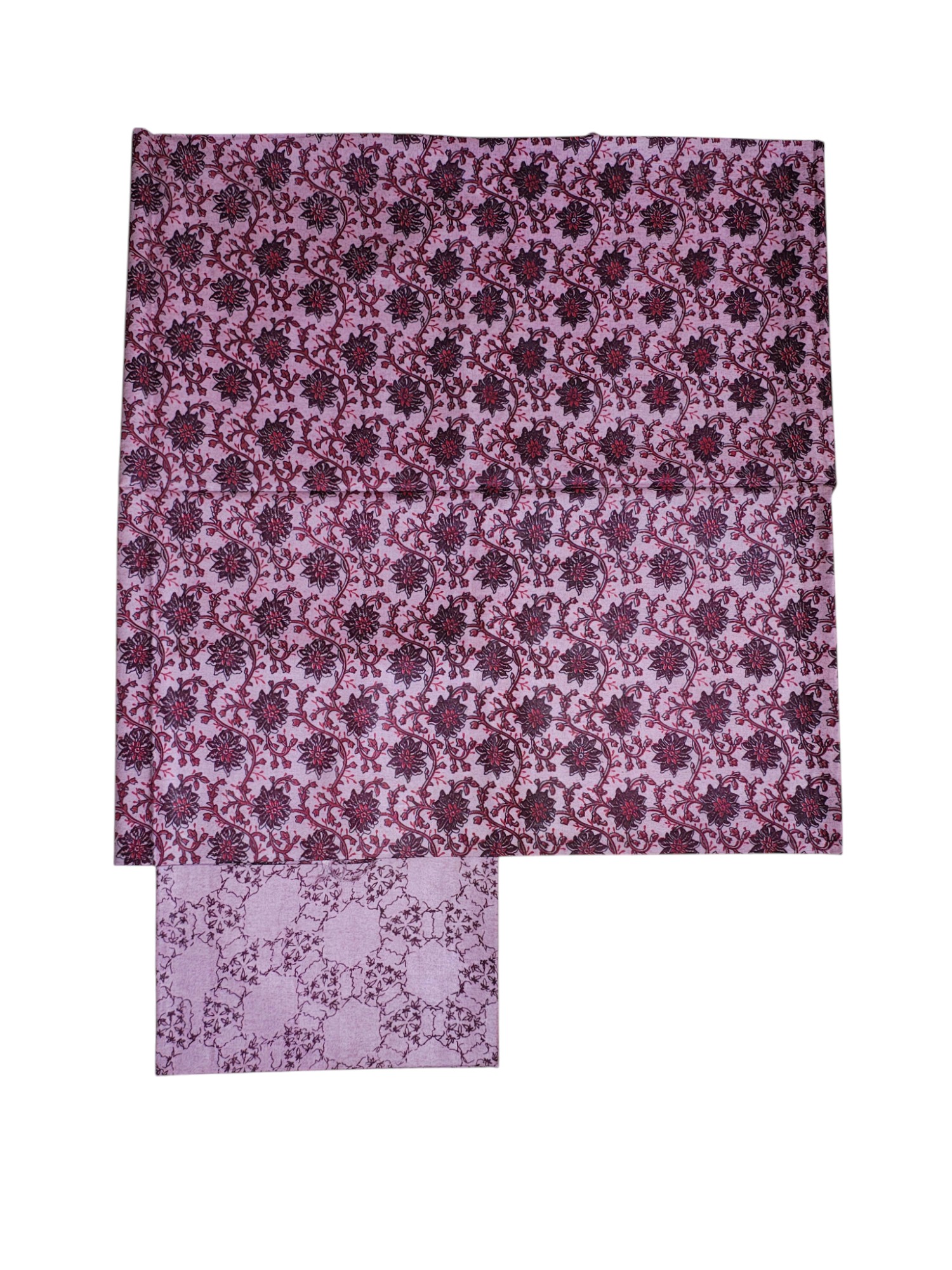 Dark Plum Ajrakh Block Print Silk Salwar Suit Set for Women Dark Plum Ajrakh Block Print Silk Salwar Suit Set for Women