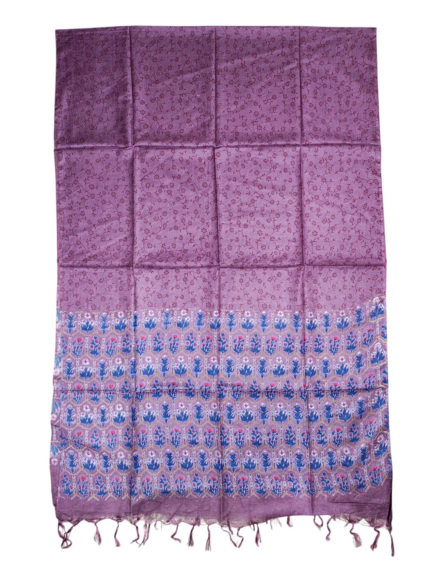 Light Plum Unstitched Block Print Silk Salwar Suit Dress Material with Dupatta Light Plum Unstitched Block Print Silk Salwar Suit Dress Material with Dupatta