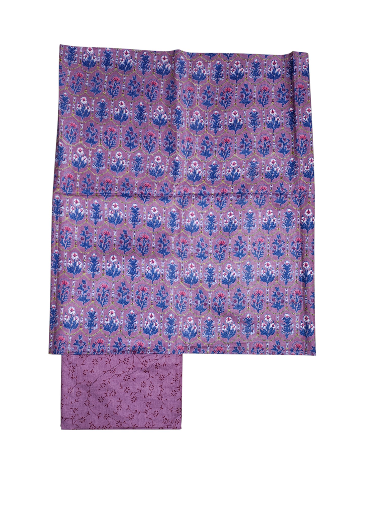 Light Plum Unstitched Block Print Silk Salwar Suit Dress Material with Dupatta Light Plum Unstitched Block Print Silk Salwar Suit Dress Material with Dupatta