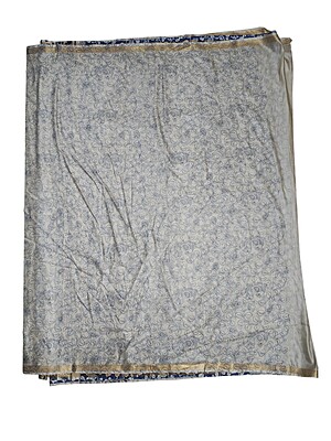 Indigo Kalamkari Cotton Silk Saree with Unstitched Blouse for Women Indigo Kalamkari Cotton Silk Saree with Unstitched Blouse for Women