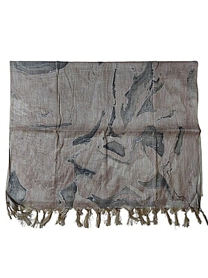 Black Marble Print Cotton Silk Dupatta Black Marble Print Cotton Silk Dupatta