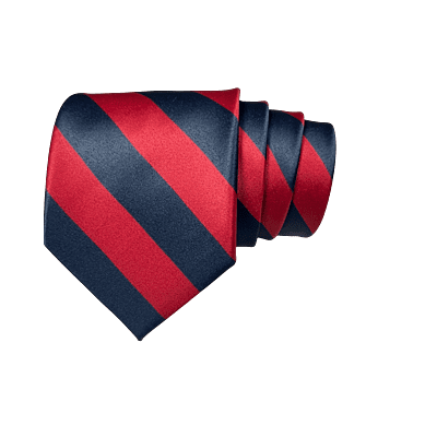 Red & Blue Striped Necktie