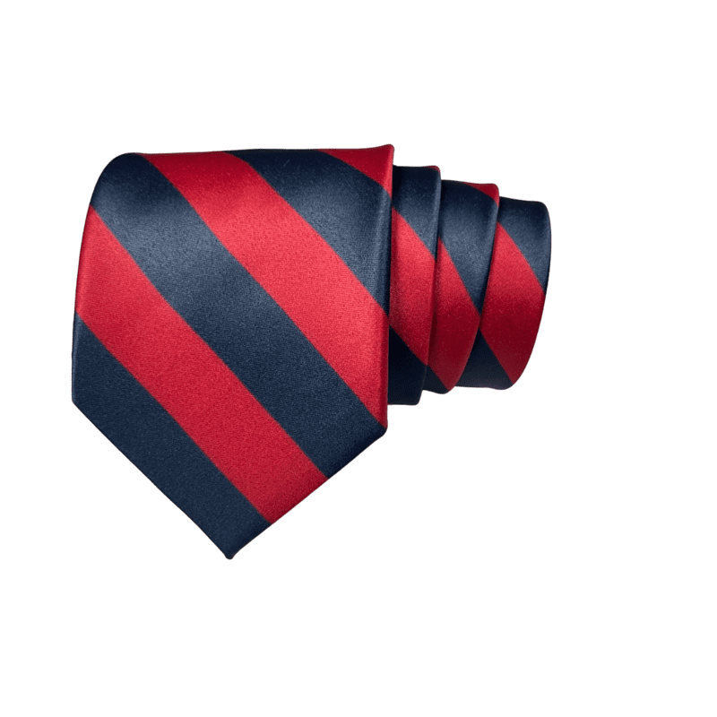Red & Blue Striped Necktie Red & Blue Striped Necktie