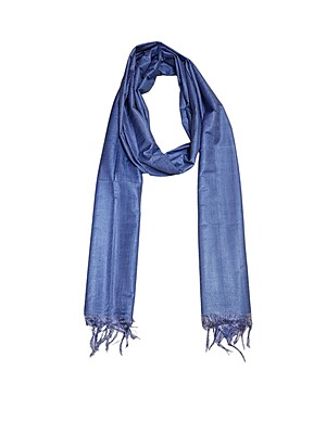 Baby Blue Solid Cotton Silk Dupatta for Women Baby Blue Solid Cotton Silk Dupatta for Women