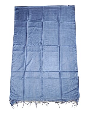 Baby Blue Solid Cotton Silk Dupatta for Women Baby Blue Solid Cotton Silk Dupatta for Women