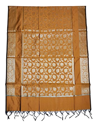 Mustard Banarasi Silk Dupatta for Women Mustard Banarasi Silk Dupatta for Women