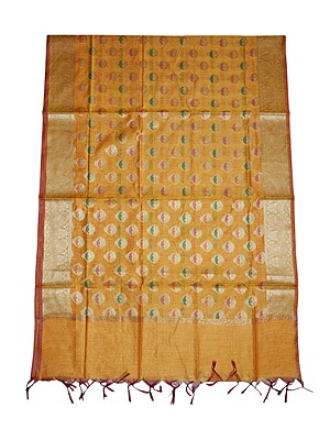 Mustard Unstitched Banarasi Cotton Silk Salwar Suit Dress Material for Women Mustard Unstitched Banarasi Cotton Silk Salwar Suit Dress Material for Women