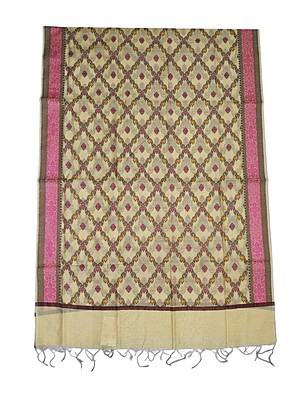 Yellow Unstitched Banarasi Cotton Dress Material with Dupatta for Women Yellow Unstitched Banarasi Cotton Dress Material with Dupatta for Women