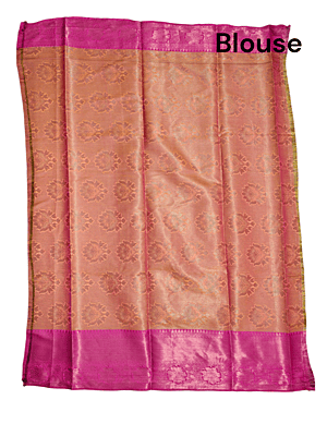 Yellow Banarasi Silk Saree with Unstitched Blouse Yellow Banarasi Silk Saree with Unstitched Blouse