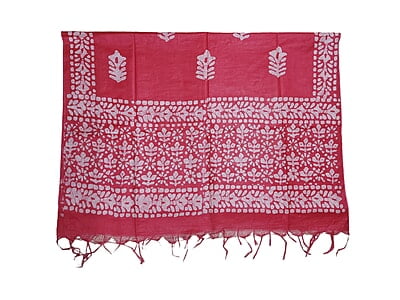 Pink Unstitched Batik Print Katan Silk Salwar Suit Dress Material with Dupatta Pink Unstitched Batik Print Katan Silk Salwar Suit Dress Material with Dupatta