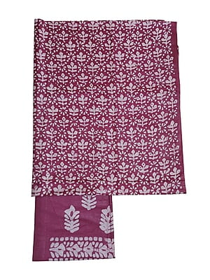 Wine Unstitched Batik Print Katan Silk Salwar Suit Dress Material with Dupatta Wine Unstitched Batik Print Katan Silk Salwar Suit Dress Material with Dupatta