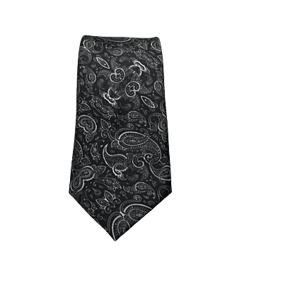 Black Paisley Necktie Black Paisley Necktie