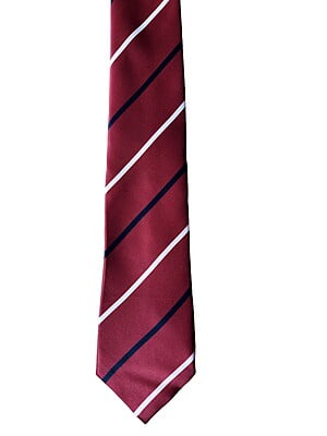 Burgundy Striped Necktie Burgundy Striped Necktie