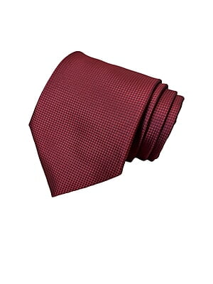 Burgundy Self Design Solid Microfiber Necktie Burgundy Self Design Solid Microfiber Necktie