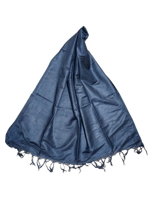 Grey Cotton Silk Solid Dupatta Grey Cotton Silk Solid Dupatta